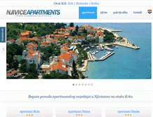Tablet Screenshot of njivice-apartments.net